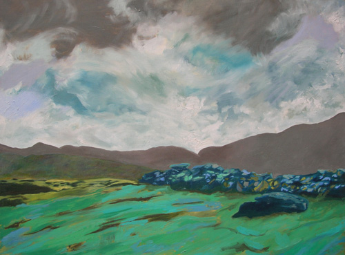 wild sky blowing over the mountains into Glencar, County Kerry, West of Ireland.